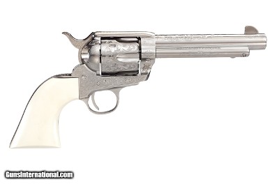 Taylor's & Co. 1873 Outlaw Legacy Nickel Engraved .357 Mag 5.5