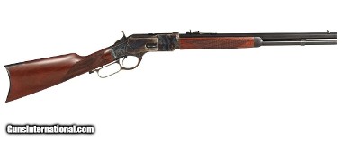 Taylor's & Co. 1873 Checkered Straight Rifle Tuned .357 Magnum 20