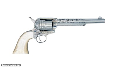 Taylor's & Co. 183 Cattleman White Engraved .357 Mag 7.5