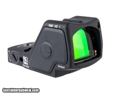 Trijicon RMR HD Red Dot Sight 1x 1 MOA Dot Matte Black RMHD1-C 3200001