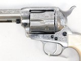 Taylor`s & Co. Cattleman White Floral Engraved .357 Mag 4.75