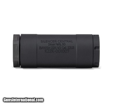 Banish Suppressors Banish 22K-V2 Rimfire Suppressor 1/2x28 Black 100000110835