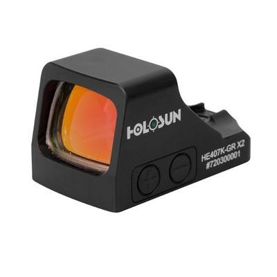 Holosun HE407K X2 Open 6 MOA Green Dot Reflex Sight HE407K-GR-X2