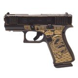 Glock G43X Laser Engraved Dragon 9mm 3.41