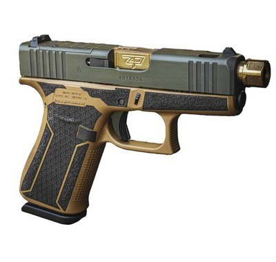 Glock G43X MOS Happy Little Trees 9mm 3.41