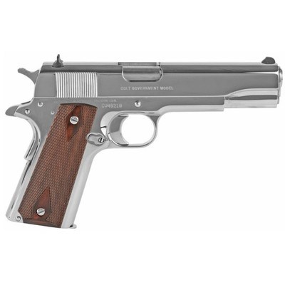 Colt 1911 Government Bright Stainless .45 ACP 5