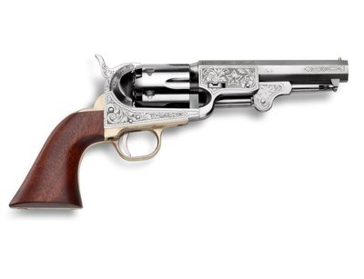 Taylor's & Co. 1851 Navy US Marshal .44 Cal 5" White Engraved 200102