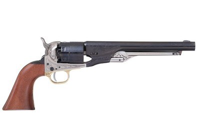 Taylor's & Co. 1860 Army Engraved .44 Cal 8" Blue / White 6 Rds 200047