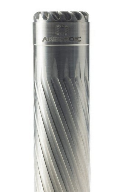 ANECHOIC Anechox 45 .45 Caliber Compact Suppressor Raw Titanium ANX-45RT - Image 1 of 1
