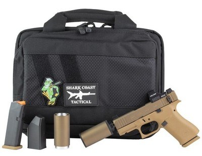Glock G43x 9mm Hush Puppy Kit w/ Holosun 407K FDE UX4350204FRNHUSH-SCT - Image 2 of 2