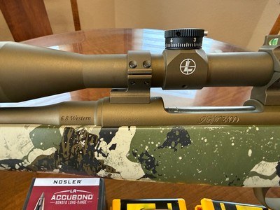 Kimber Montana 6.8 Western with Leupold VX3i 4.5-14x40 Windplex CDS scope in Talley Ultralight Rings - Image 4 of 12
