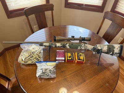 Kimber Montana 6.8 Western with Leupold VX3i 4.5-14x40 Windplex CDS scope in Talley Ultralight Rings - Image 1 of 12