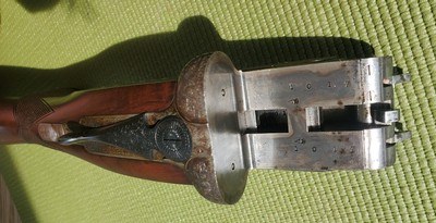 Ogden-Smith-Hussey. Side lock. 12 GA. SLE. SxS. Nitro. Original Case. - Image 6 of 14