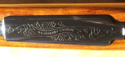 Weatherby MK V Custom Deluxe in 300 WBY MAG.. Carved Mesquite Stock with Inlays - Image 5 of 15