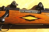 Weatherby MK V Custom Deluxe in 300 WBY MAG.. Carved Mesquite Stock with Inlays - Image 3 of 15