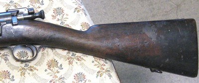 M1892 KRAG in original configuration with cleaning rod, flat no-trap butt plate, and other early features - Image 6 of 15
