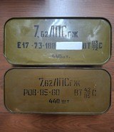 880ds 7.62x54r Russian Steel Case FMJ Tip & SilverTip Surplus Selaed tins - Image 1 of 4