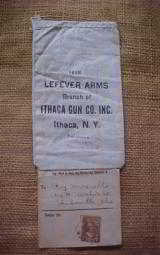 Ithaca Lefever Parts bag w/mailing card - 1 of 2