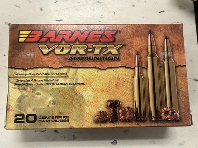 Barnes VOR-TX 7mm Rem Mag 150gr Tipped TSX BT 20ct - Image 2 of 2