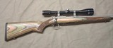 Ruger 77/22 stainless heavy barrel 22hornet with camo laminated stock - 2 of 13