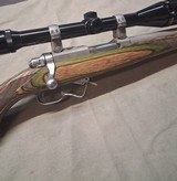 Ruger 77/22 stainless heavy barrel 22hornet with camo laminated stock - 4 of 13