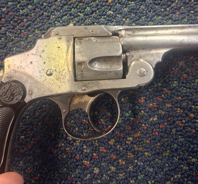 Smith & Wesson Safety Hammerless 38 S&W 4in Barrel - Image 6 of 10