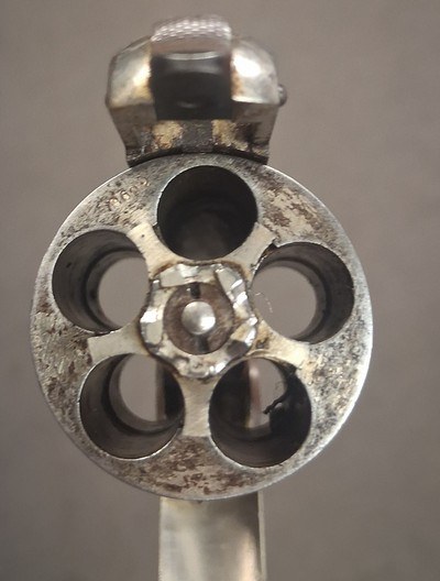 Smith & Wesson Safety Hammerless 38 S&W 4in Barrel - Image 4 of 10