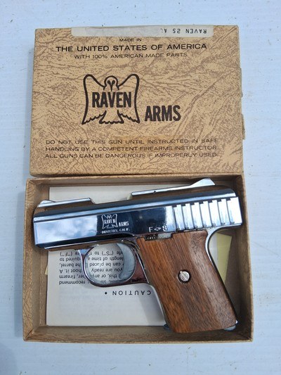 Raven P 25 25ACP with box