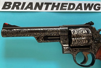 Smith&Wesson (NO DASH) Model57 6 Inch FULLY ENGRAVED - Image 14 of 15