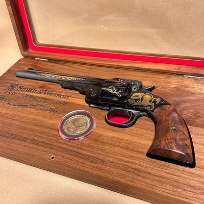 Smith & Wesson 150th Anniversary Schofield Revolver Set – Pair of 2 – .45 S&W – Presentation Cases - Image 14 of 15