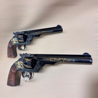 Smith & Wesson 150th Anniversary Schofield Revolver Set – Pair of 2 – .45 S&W – Presentation Cases - Image 5 of 15