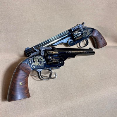 Smith & Wesson 150th Anniversary Schofield Revolver Set – Pair of 2 – .45 S&W – Presentation Cases - Image 8 of 15