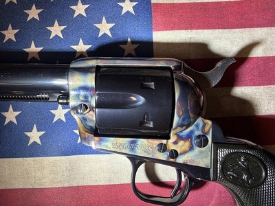 Colt Single Action Army .45 - 5.5" Barrel- Mfg 2000 - Turnbull Factory Colt Finish- Model P1850 - Image 3 of 14