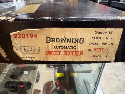 Browining A5, Sweet 16, 16 Gauge