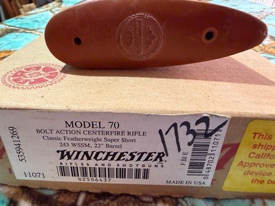 Winchester classic featherweight model 70 243 WSSM - Image 15 of 15