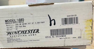 UNFIRED WINCHESTER MODEL 1885 300 H&H MAGNUM - Image 4 of 15