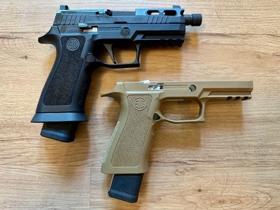 Sig Sauer LE P320 X Carry Tactical Package | 9mm | FDE + Black Grip Bundle | 2 Magpul AMAGs - Image 7 of 8