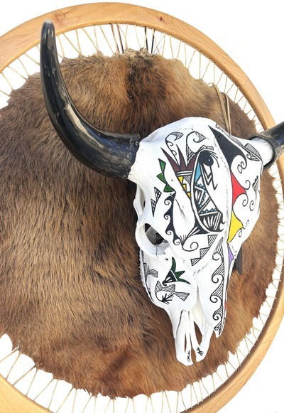 One-of-a-Kind Native American Artistic Display - Image 2 of 4
