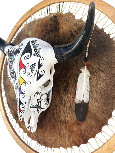 One-of-a-Kind Native American Artistic Display - Image 3 of 4
