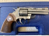 2020-2021 Colt Python .357 Mag SP4WTS 4.25 Inch. In Blue Hard Case - 2 of 6