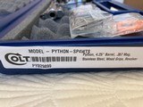 2020-2021 Colt Python .357 Mag SP4WTS 4.25 Inch. In Blue Hard Case - 6 of 6