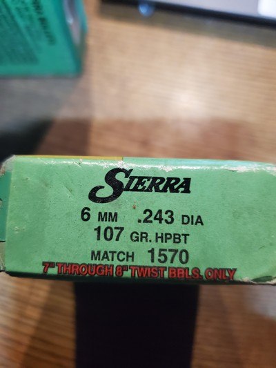 Sierra 6mm/.243 107gr BTHP Match - Image 2 of 3