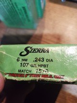 Sierra 6mm/.243 107gr BTHP Match - Image 3 of 3