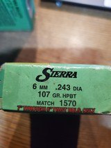 Sierra 6mm/.243 107gr BTHP Match - Image 2 of 3