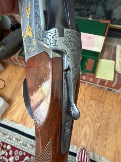 SKB Model 585 Angelo Bee Limited Edition 12ga O/U - Image 6 of 10