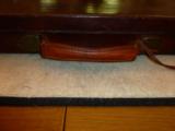 Vintage English Oak And Leather Shotgun Case - 3 of 9