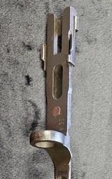 WW2 1941 Johnson Automatic Original Bayonet with leather Scabbard. - Image 7 of 12