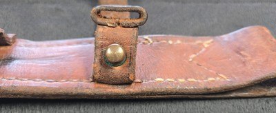 WW2 1941 Johnson Automatic Original Bayonet with leather Scabbard. - Image 3 of 12