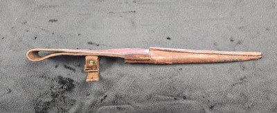 WW2 1941 Johnson Automatic Original Bayonet with leather Scabbard. - Image 5 of 12