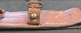 WW2 1941 Johnson Automatic Original Bayonet with leather Scabbard. - Image 3 of 12